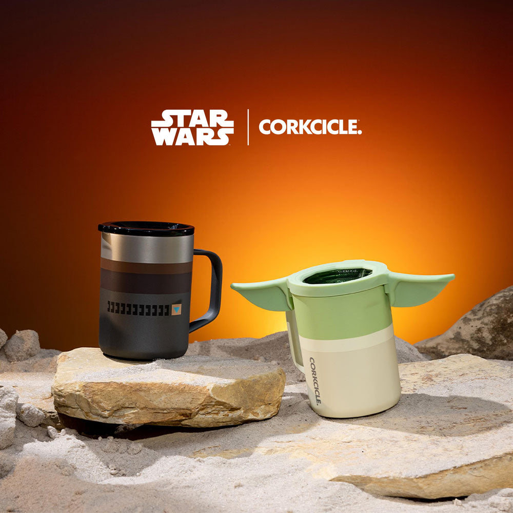 Corkcicle prise plate montrant ergonomie et confort pour la main