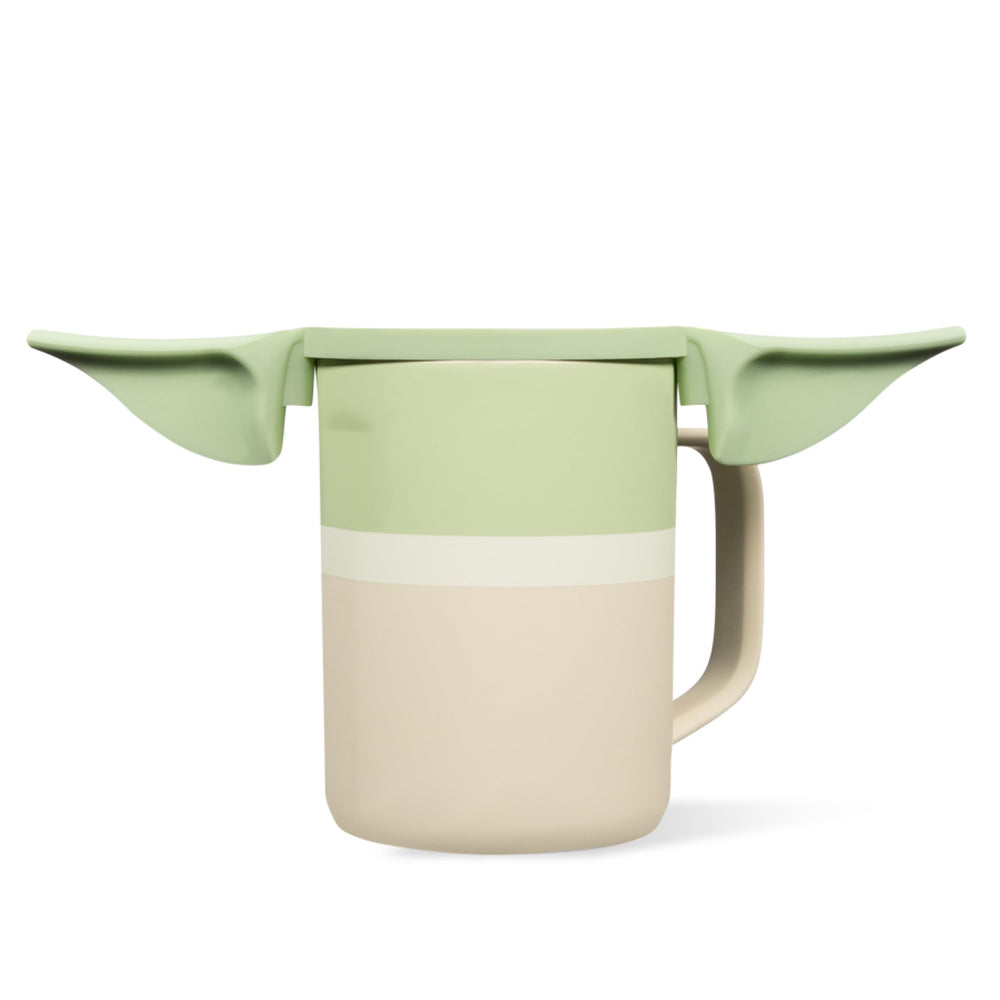 Corkcicle mug face avant vert sauge avec motif Grogu pour collectionneurs