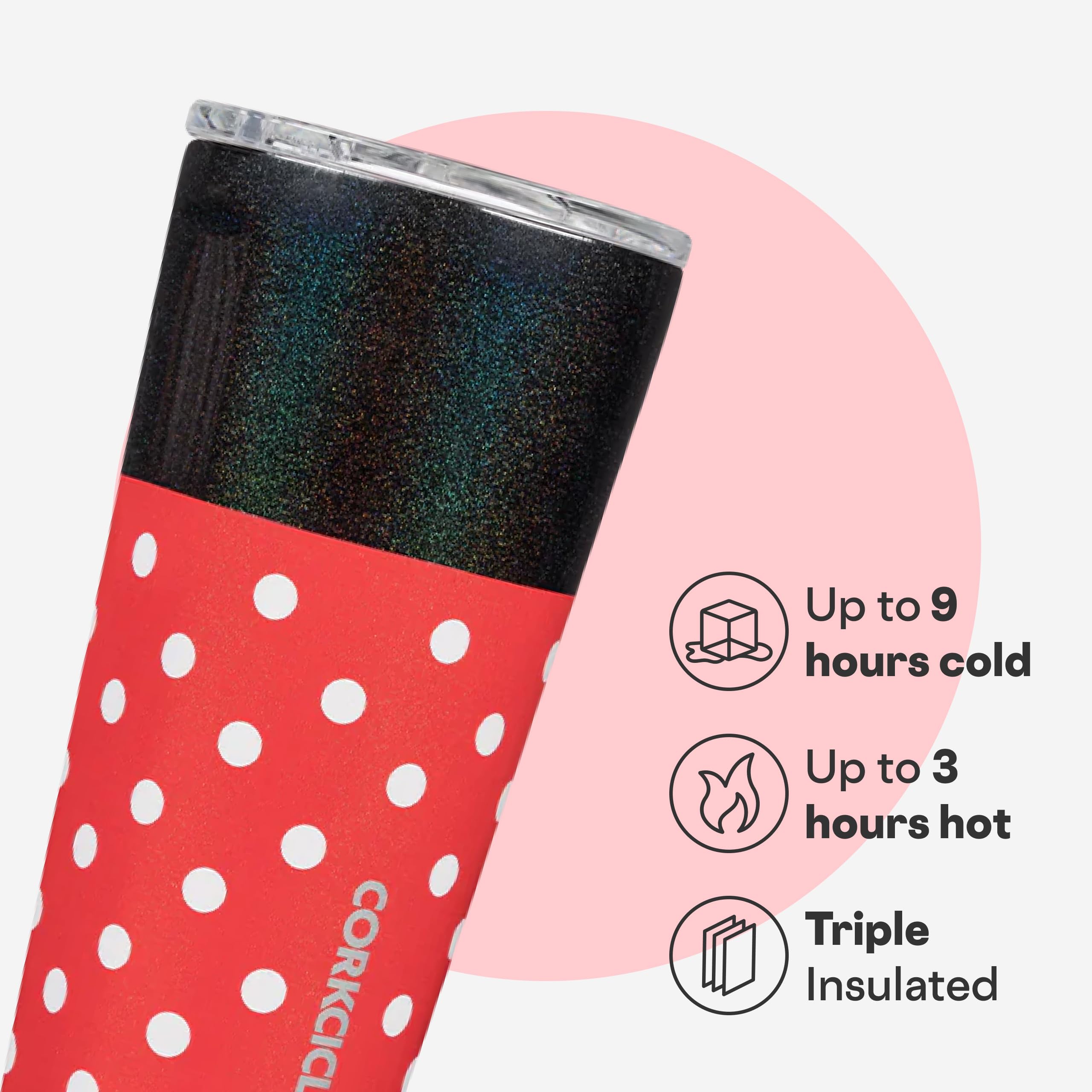 Corkcicle détail du couvercle incassable pour une boisson sécurisée