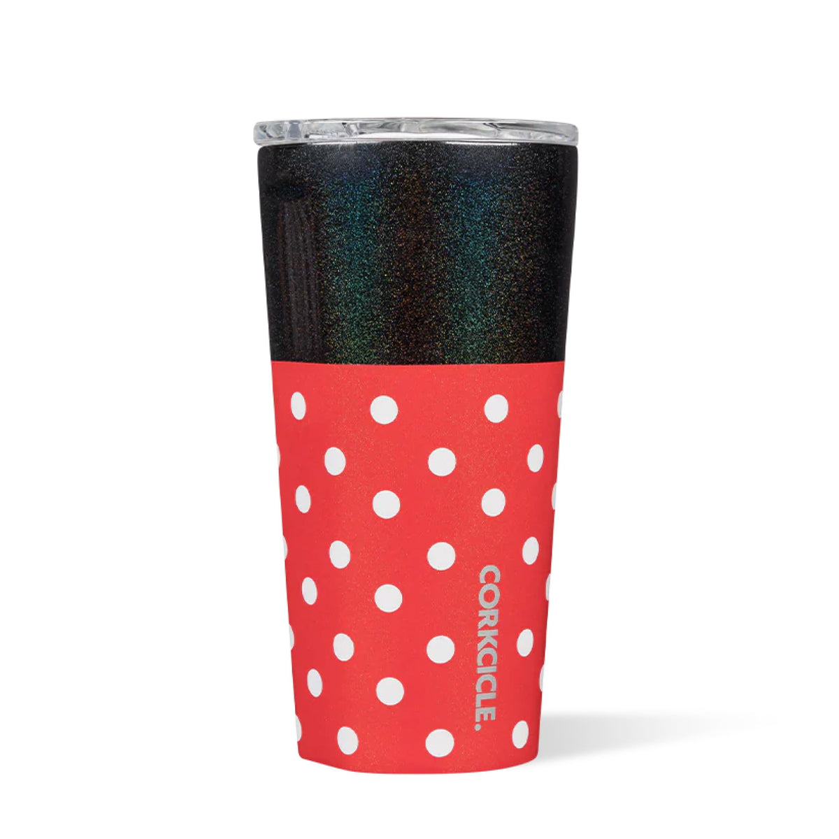 Corkcicle gobelet Minnie face avant rouge à pois, attrayant et isolant