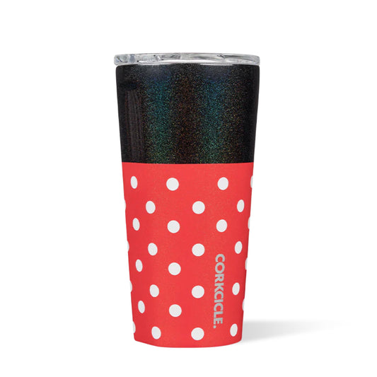 Corkcicle gobelet Minnie face avant rouge à pois, attrayant et isolant