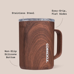 Corkcicle mug base en silicone anti‑glisse offrant stabilité et protection des surfaces