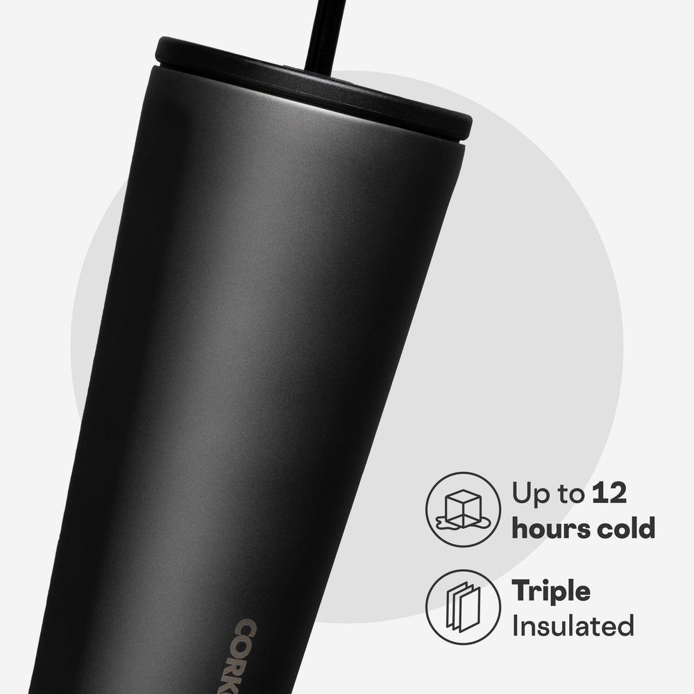 Corkcicle onglet de paille flexible en gros plan, confort de sipage ajustable