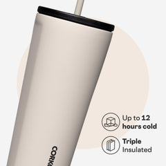 Corkcicle gobelet Latte couvercle avec paille flexible pour boire facilement