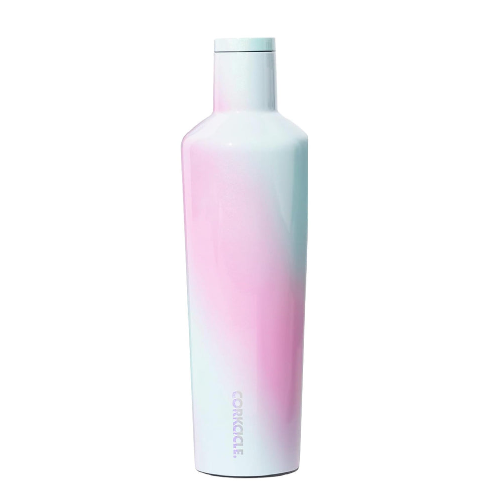 Corkcicle vue avant montre motif Unicorn Wonderland et maintien au froid