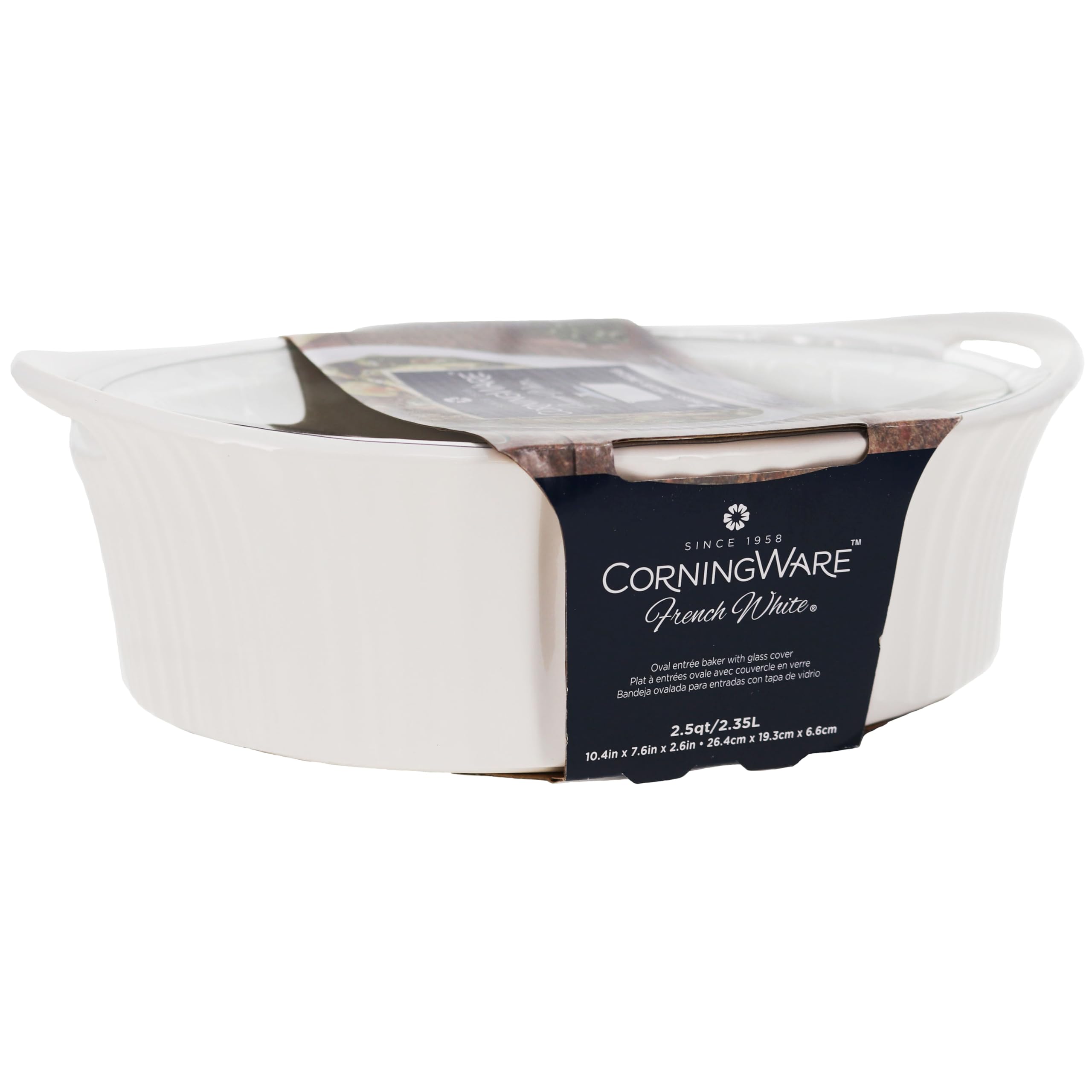 CorningWare en usage au four démontrant résistance à la cuisson et sécurité