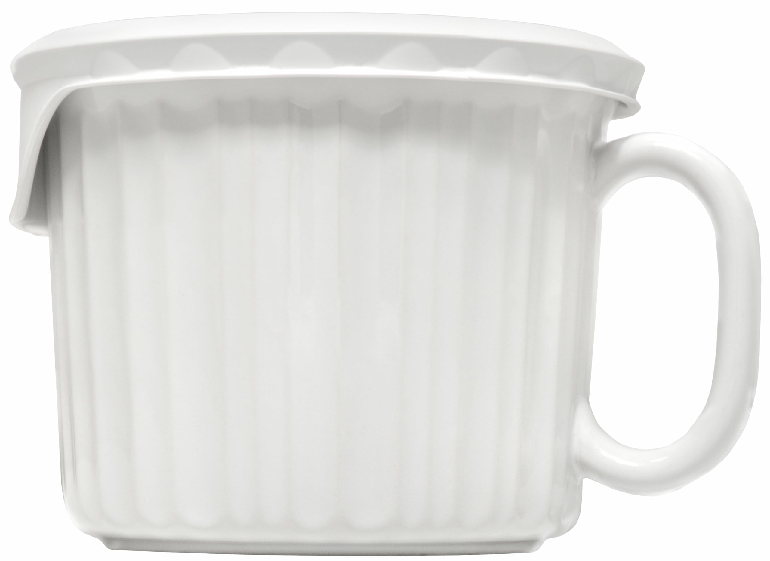 CorningWare gros plan de la finition stoneware montrant résistance et facilité d'entretien