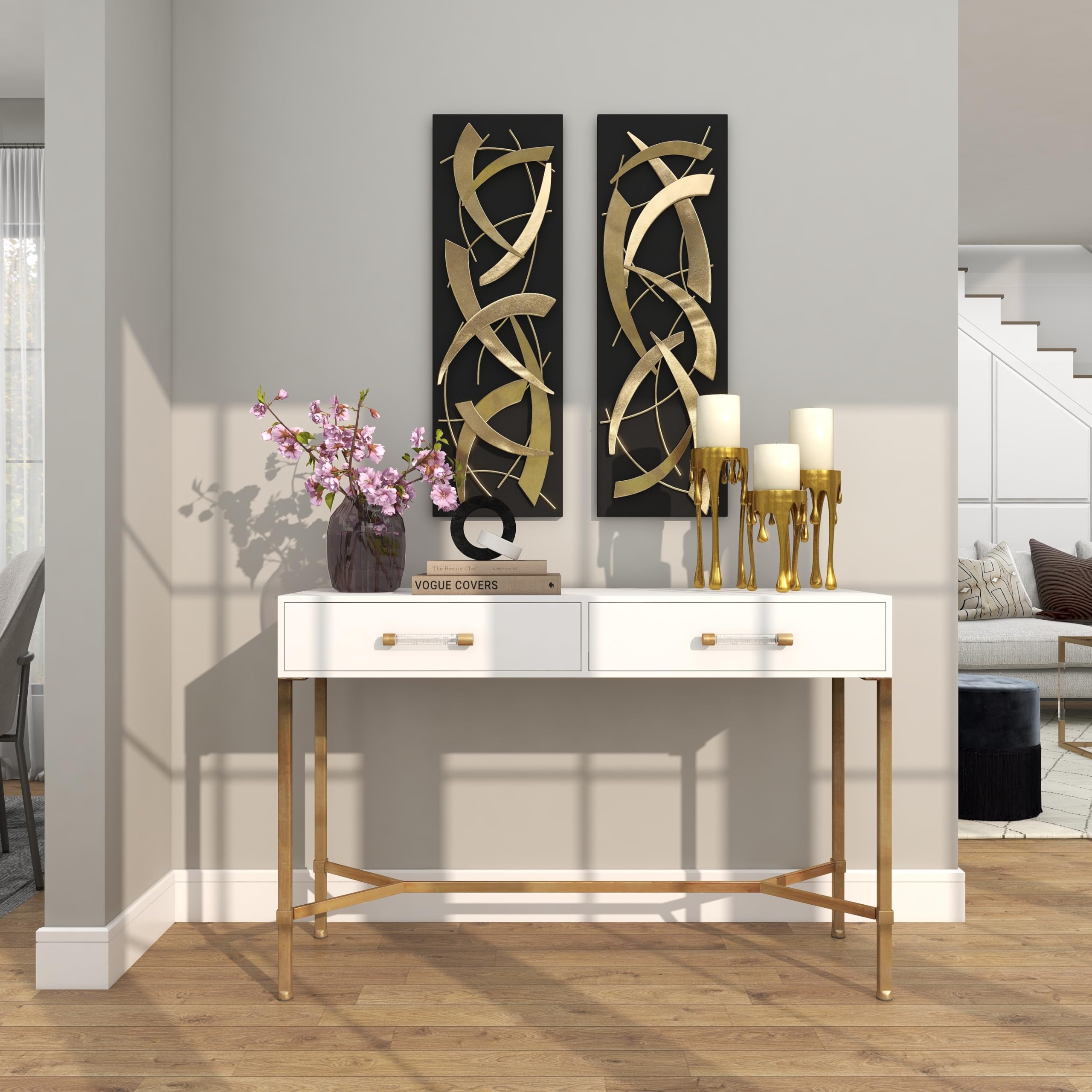 CosmoLiving bougeoir reflet lumière, capte et diffuse élégamment