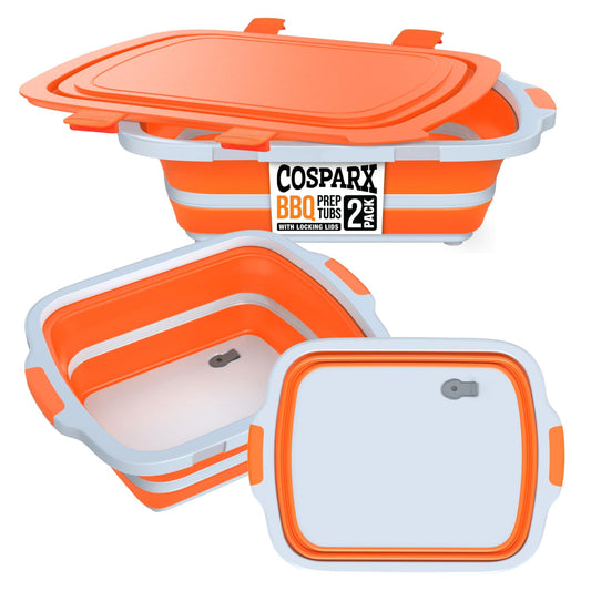 COSPARX bac pliable XL face avant montrant capacité et rangement