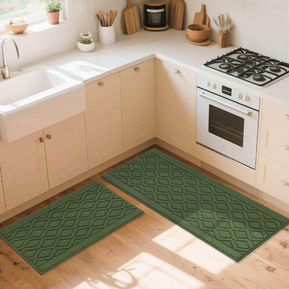COSY HOMEER tapis vert intégré décoration cuisine moderne et protecteur