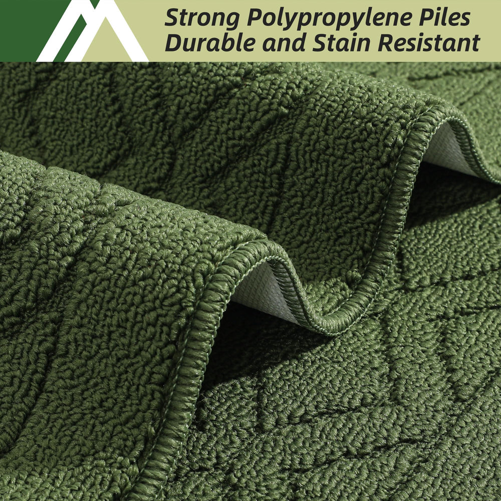 COSY HOMEER gros plan texture vert solide offrant confort anti-fatigue