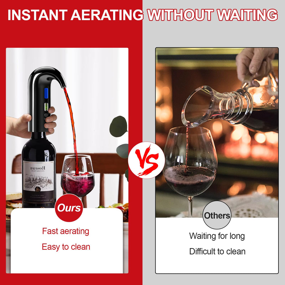 Cosyall versant du vin depuis une bouteille pour arôme immédiat