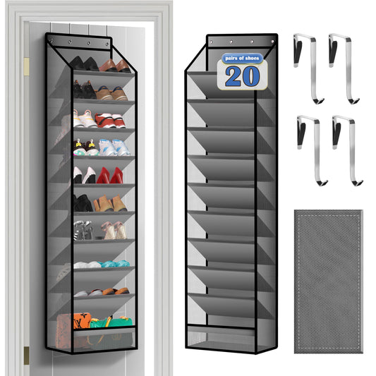 Cotohim vue face de l'organiseur suspendu sur une porte, rangement compact