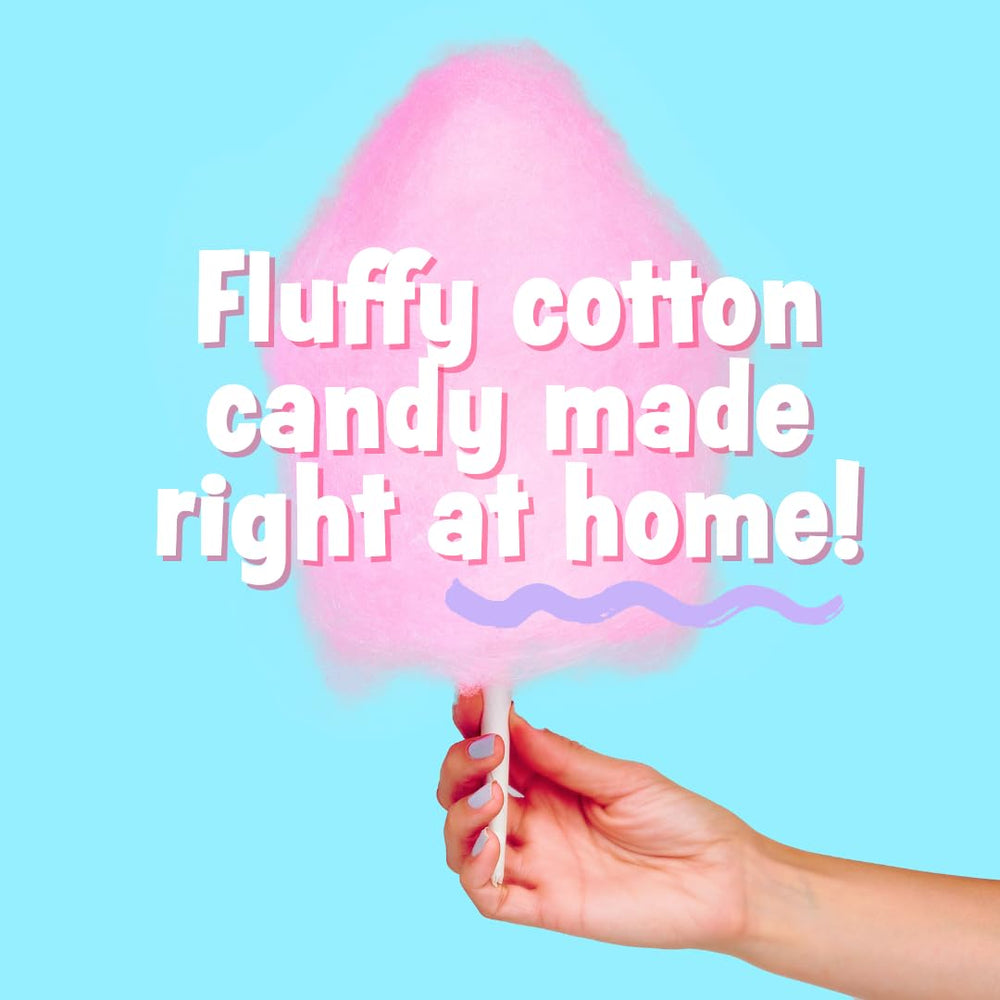 Cotton Candy Express gros plan du sucre fin pour un filage uniforme et textures légères