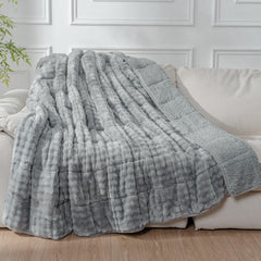 Cottonblue couverture sherpa face avant montrant douceur et confort