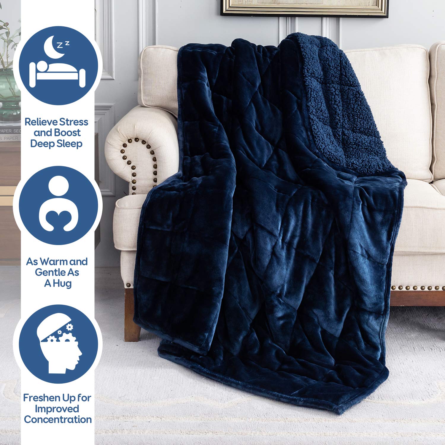 Cottonblue gros plan sur la texture Sherpa montrant douceur et confort moelleux