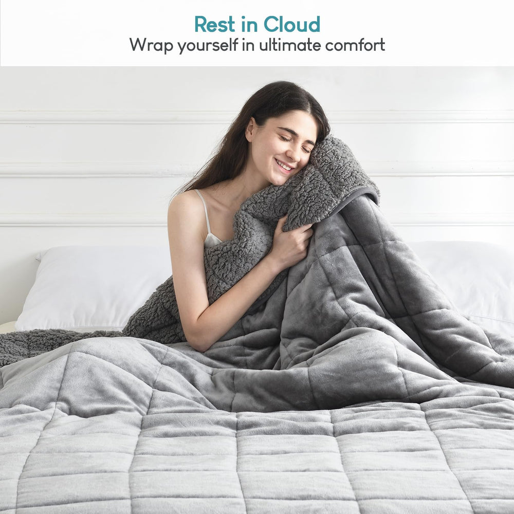 Cottonblue comparaison taille avec personne montrant couverture couvrante