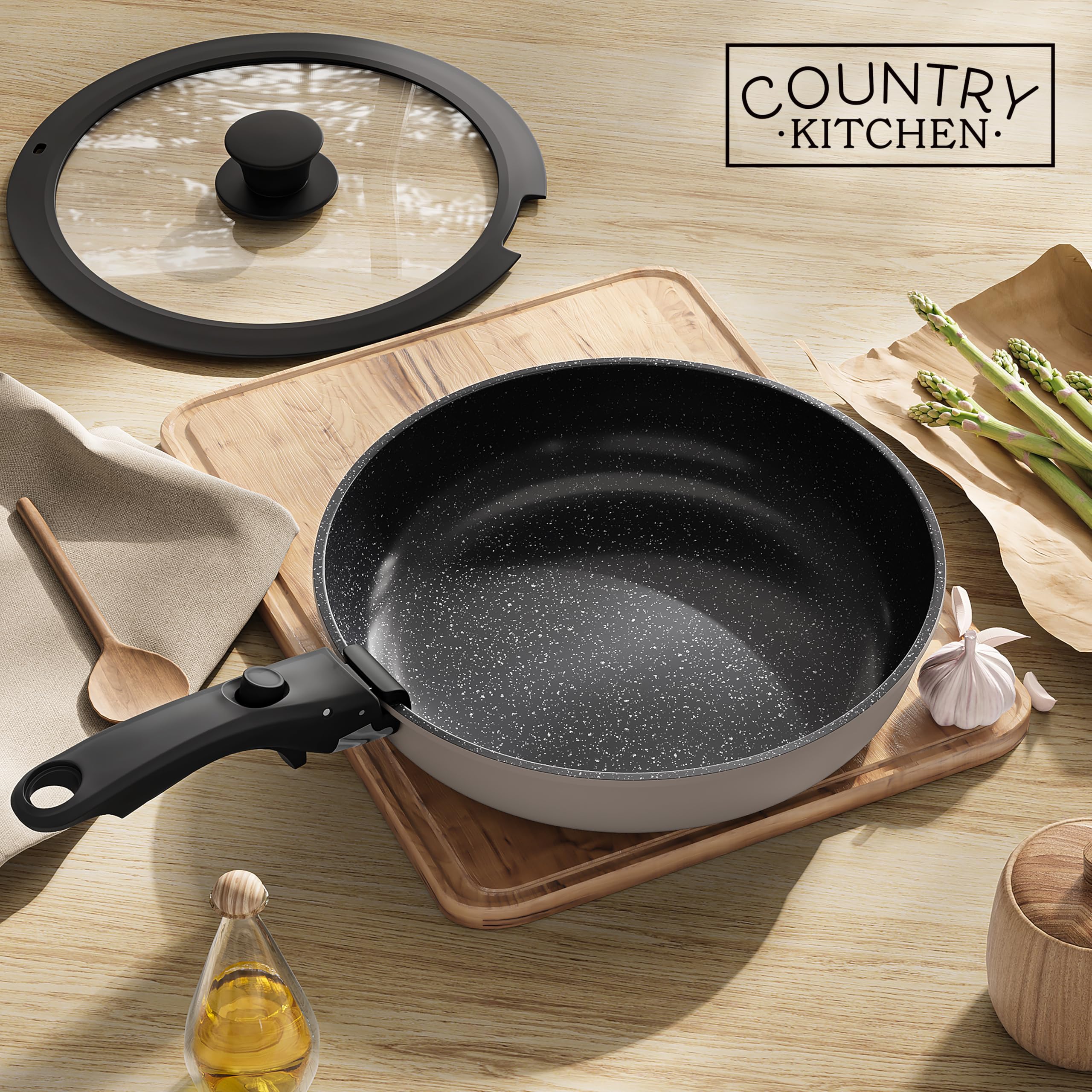 Country Kitchen mise en scène cuisine et camping-car pour usage nomade et maison