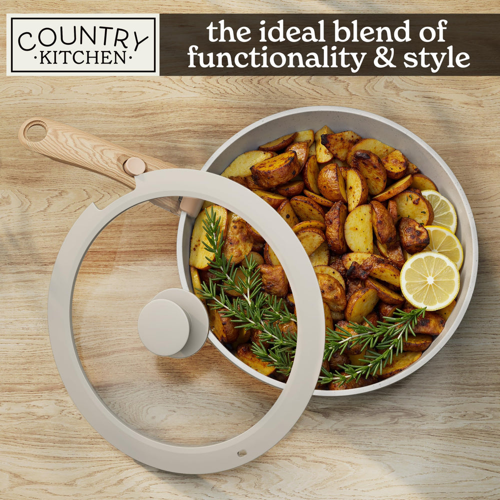 Country Kitchen détail poignée imitation bois crème, tenue confortable et élégante