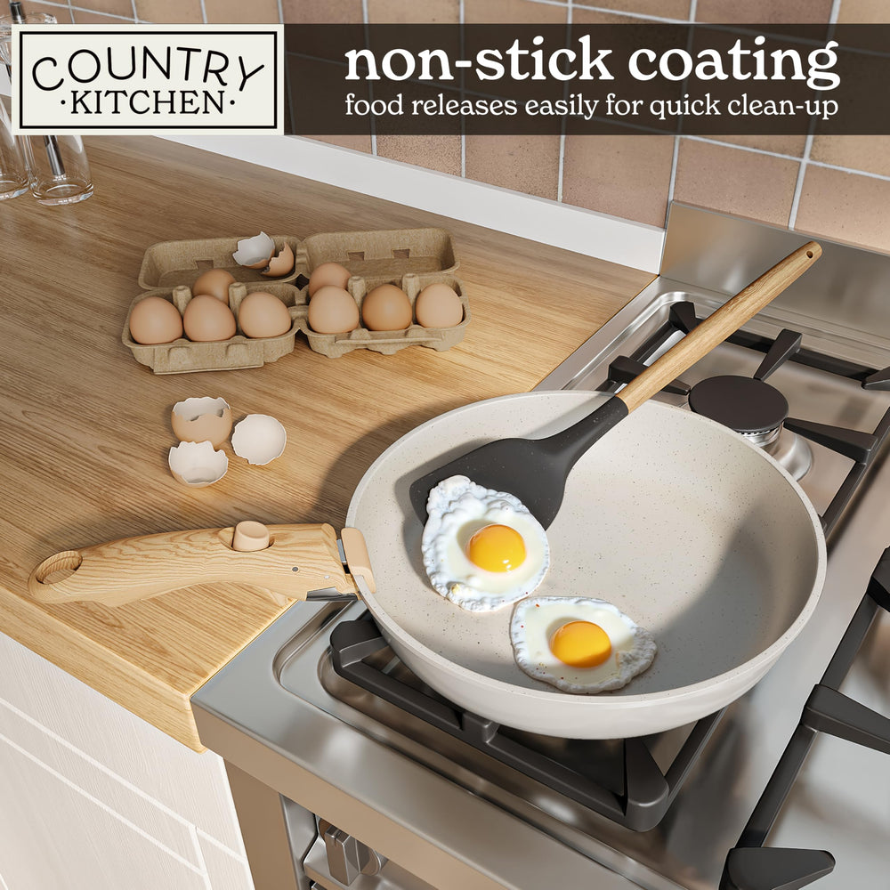 Country Kitchen ensemble empilé pour rangement optimal, idéal petits espaces