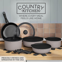 Country Kitchen poignée détachée sur table facilitant le transport et service