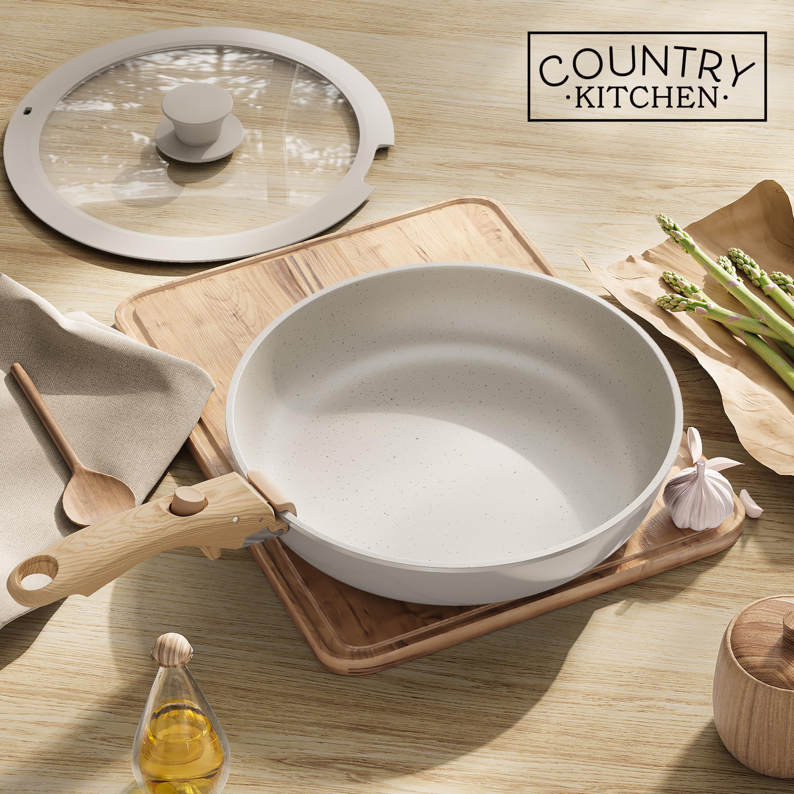 Country Kitchen mise en scène à table, service direct et présentation soignée
