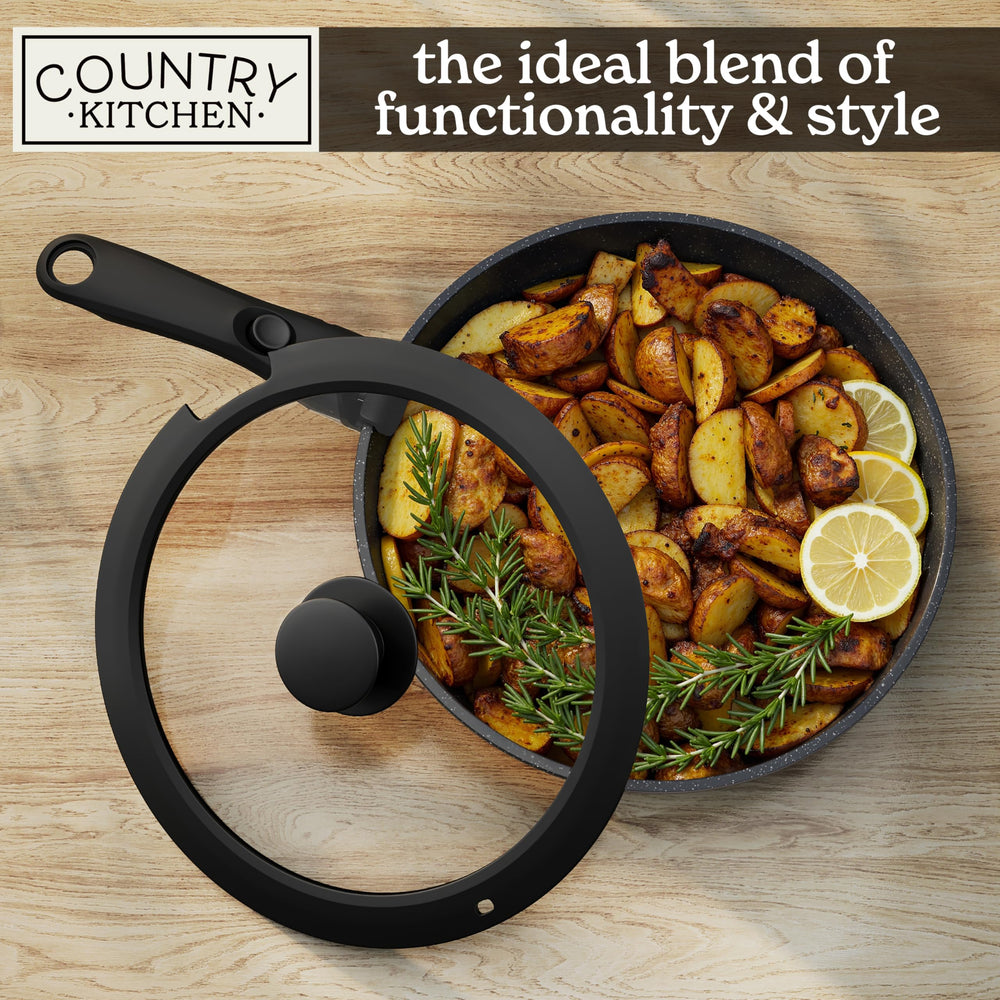 Country Kitchen comparaison taille avec assiette pour visualiser dimensions réelles