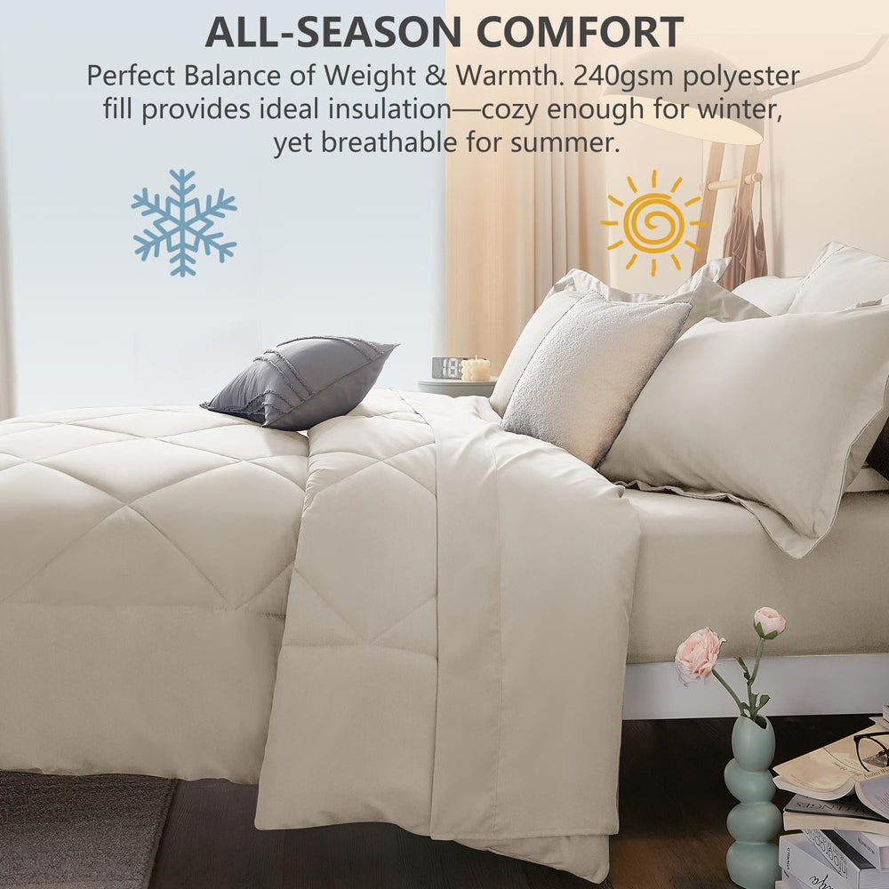 CozyLux comparaison d'échelle montrant la taille 82" x 86" adaptée au matelas Full