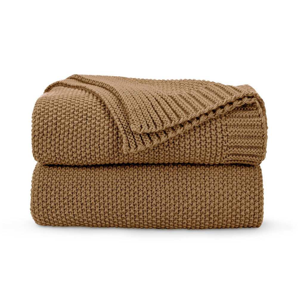 CozeCube plaid face avant montrant couleur caramel et décor chaleureux