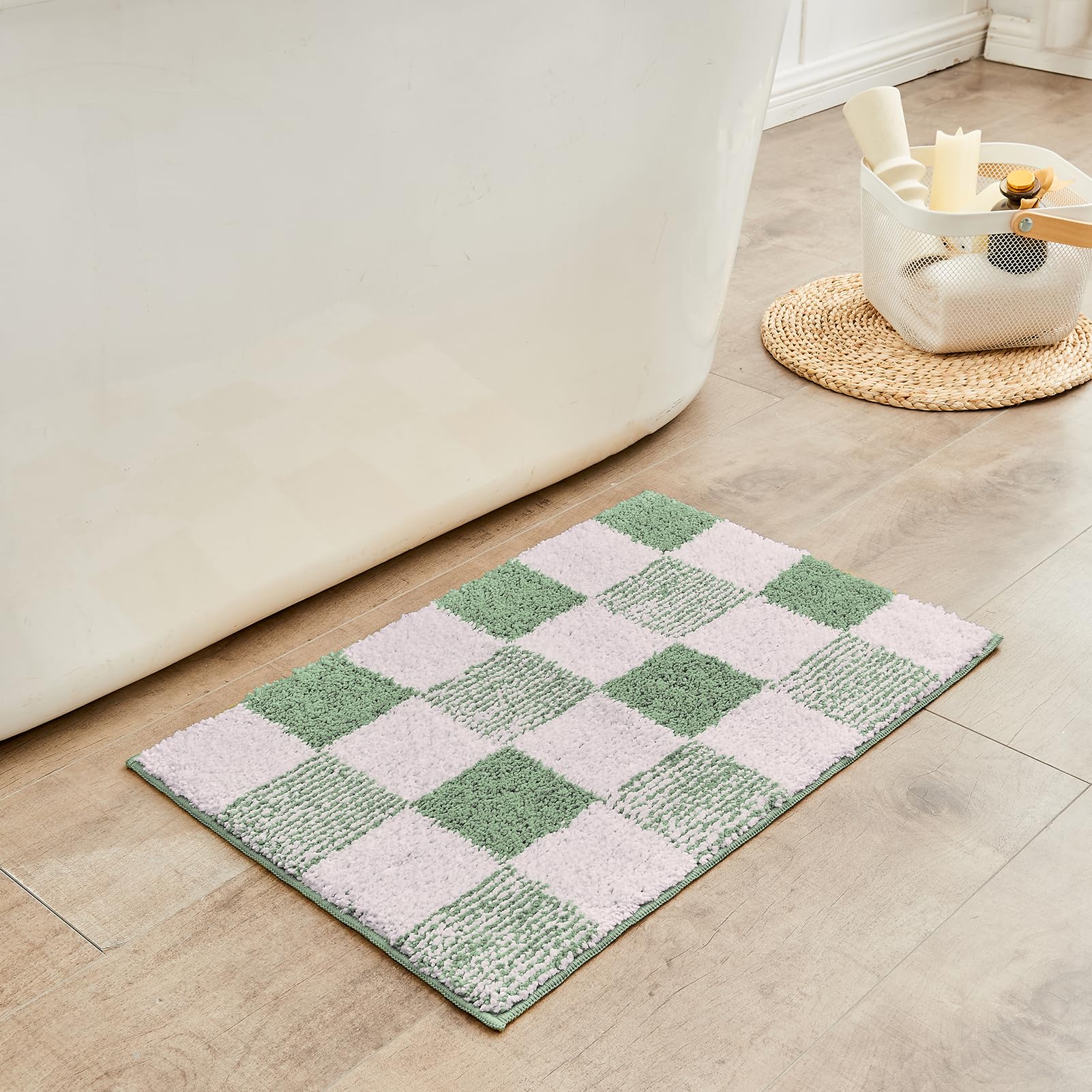 CozeCube tapis face avant vert sauge apportant confort et décoration