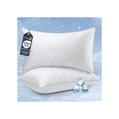 COZSINOOR oreiller face avant montrant le lot de 2 et bénéfice confort hôtelier