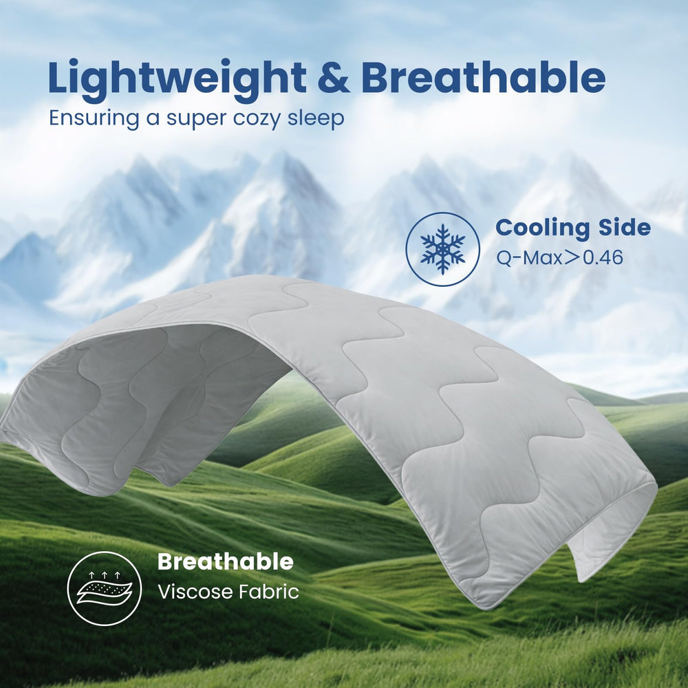 Cozy Bliss couette posée sur lit king ambiance chambre relaxante