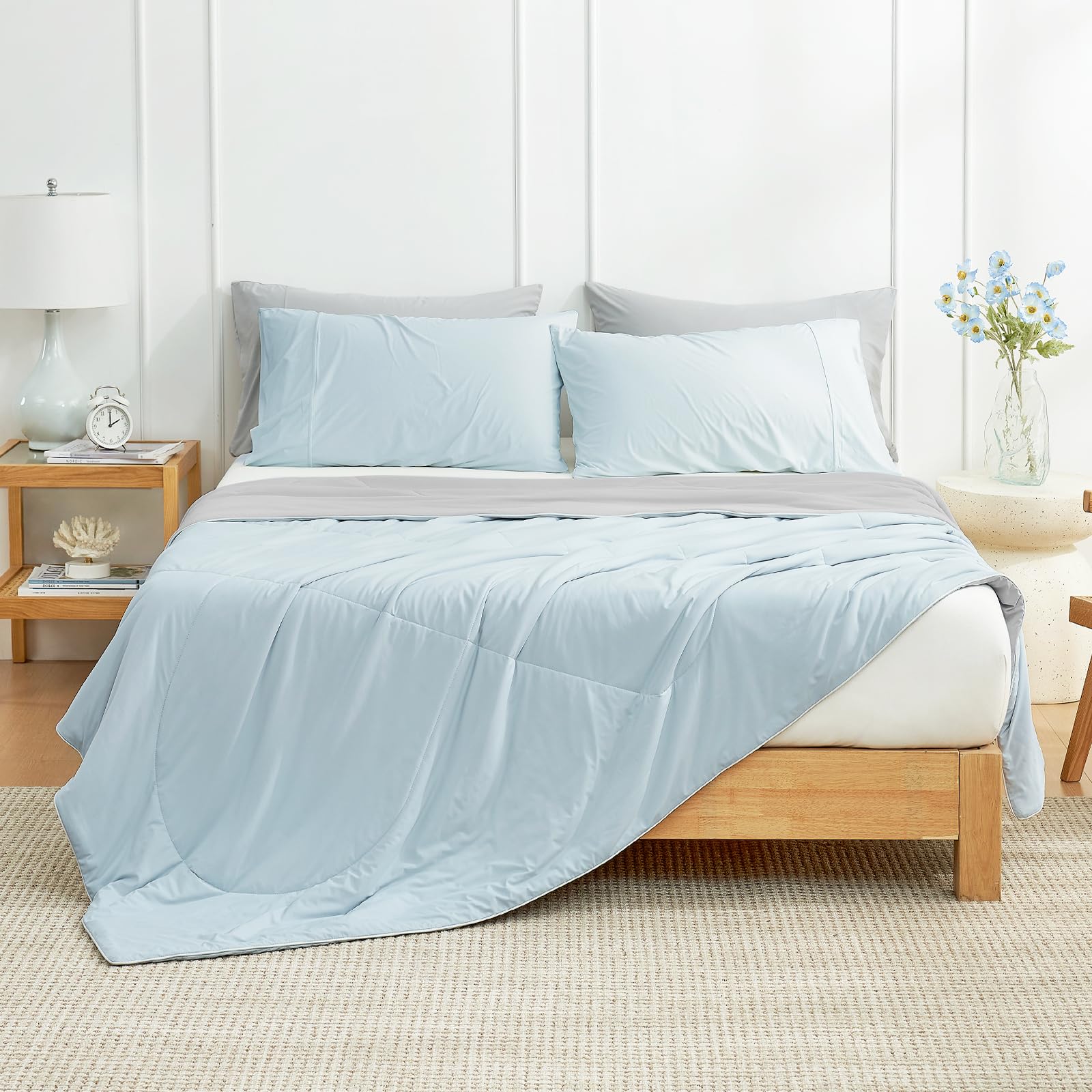 Cozy Bliss gros plan du tissu rafraîchissant montrant évacuation de chaleur