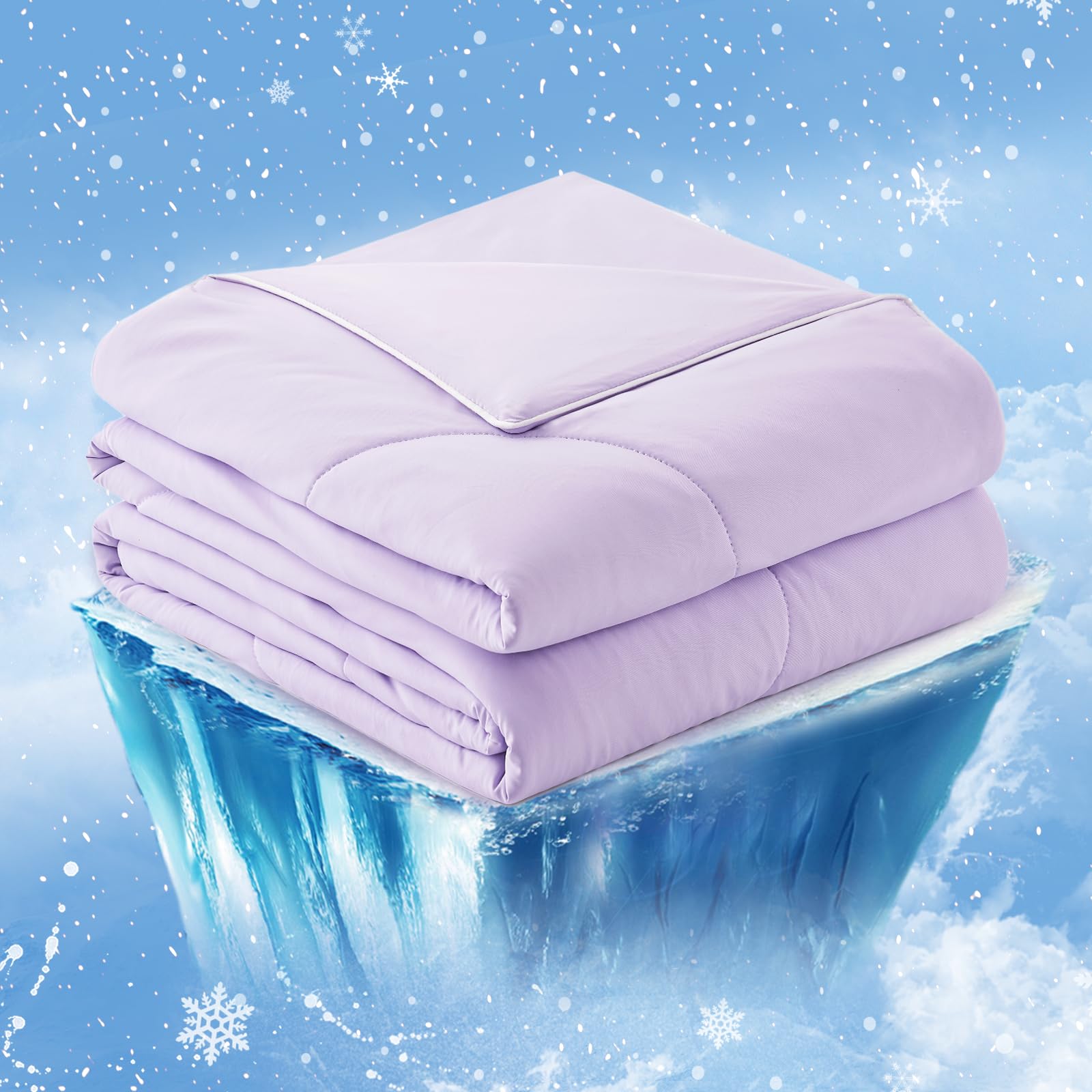 Cozy Bliss face avant et emballage montrant taille queen et bénéfice fraîcheur