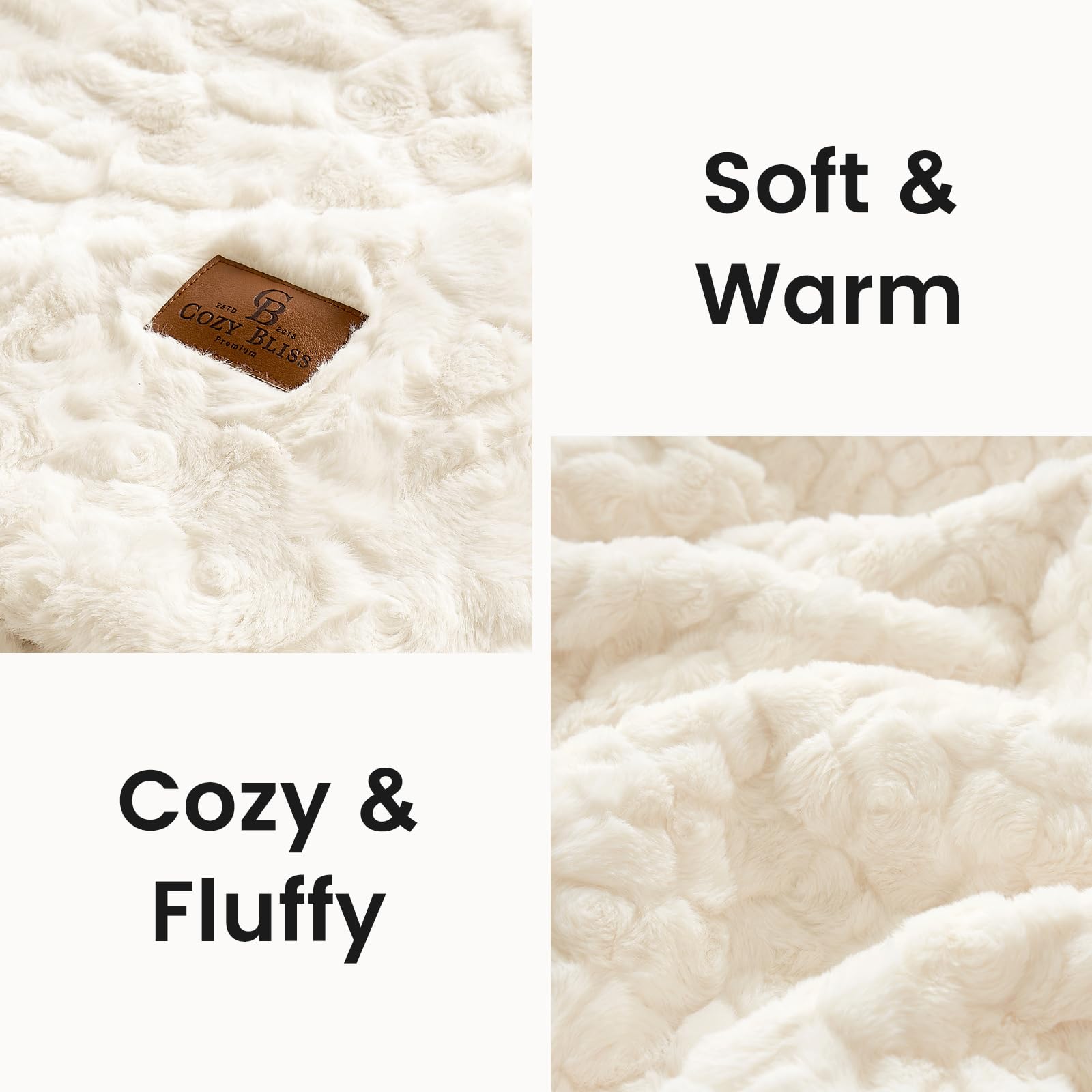 Cozy Bliss gros plan fibres 700 GSM garantissant douceur durable