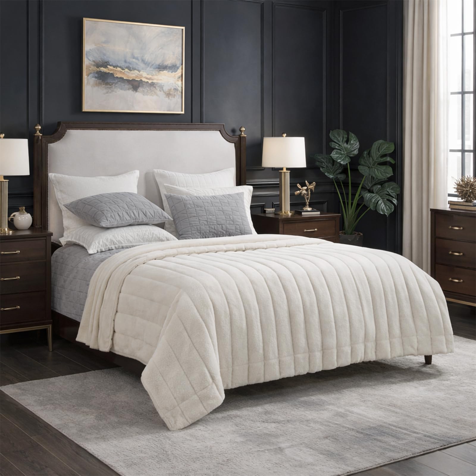 Cozy Bliss gros plan sur texture sculptée montrant toucher pelucheux
