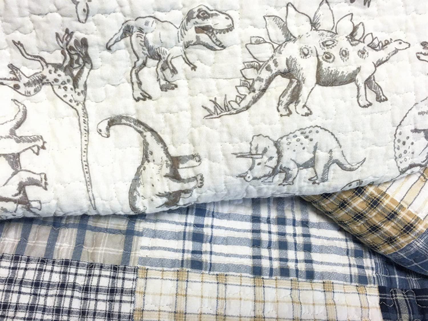 Cozy Line gros plan face avant avec motif dinosaure, apporte style ludique