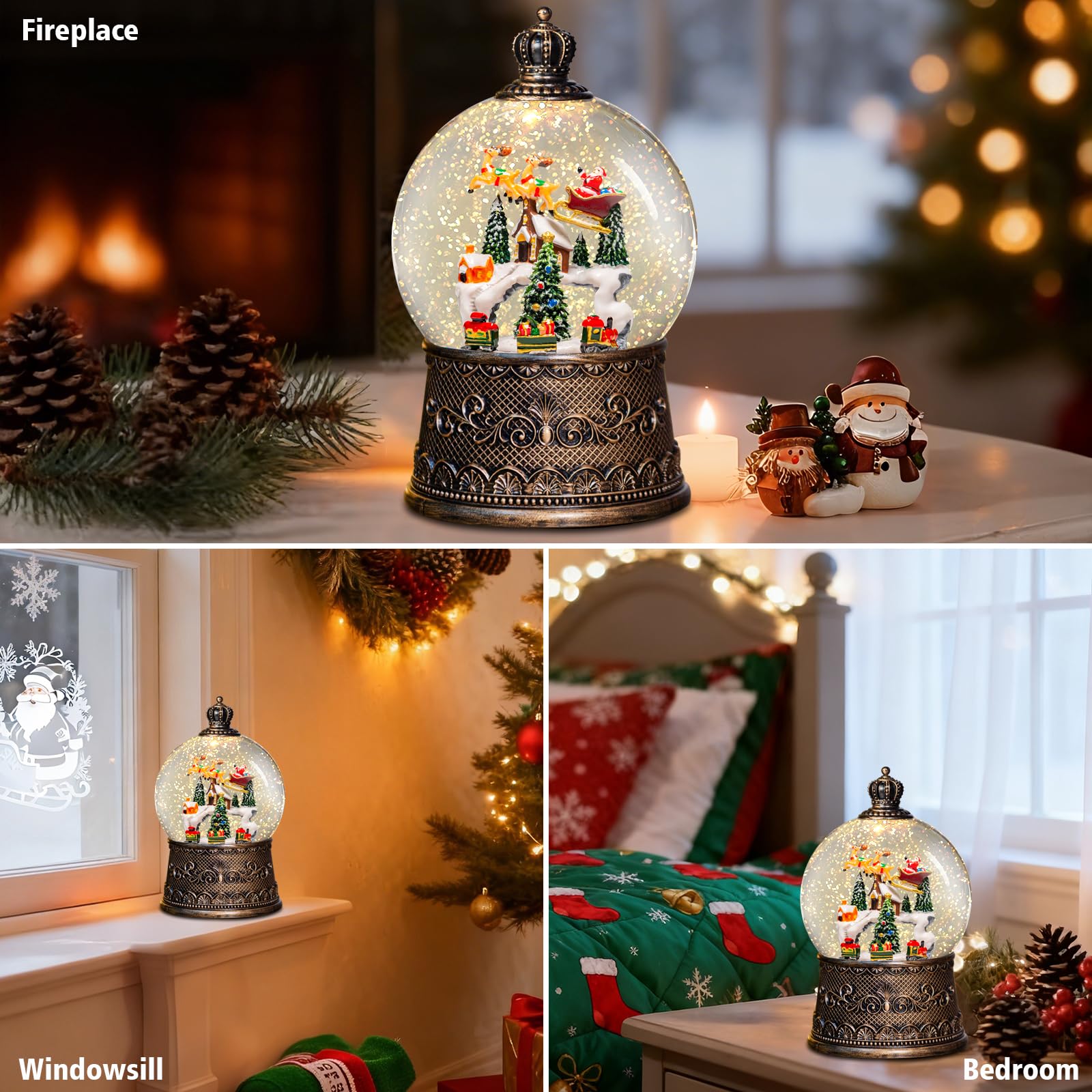 COZY-PAVILION globe tenu en main pour comparaison taille montrant proportion compacte et portable