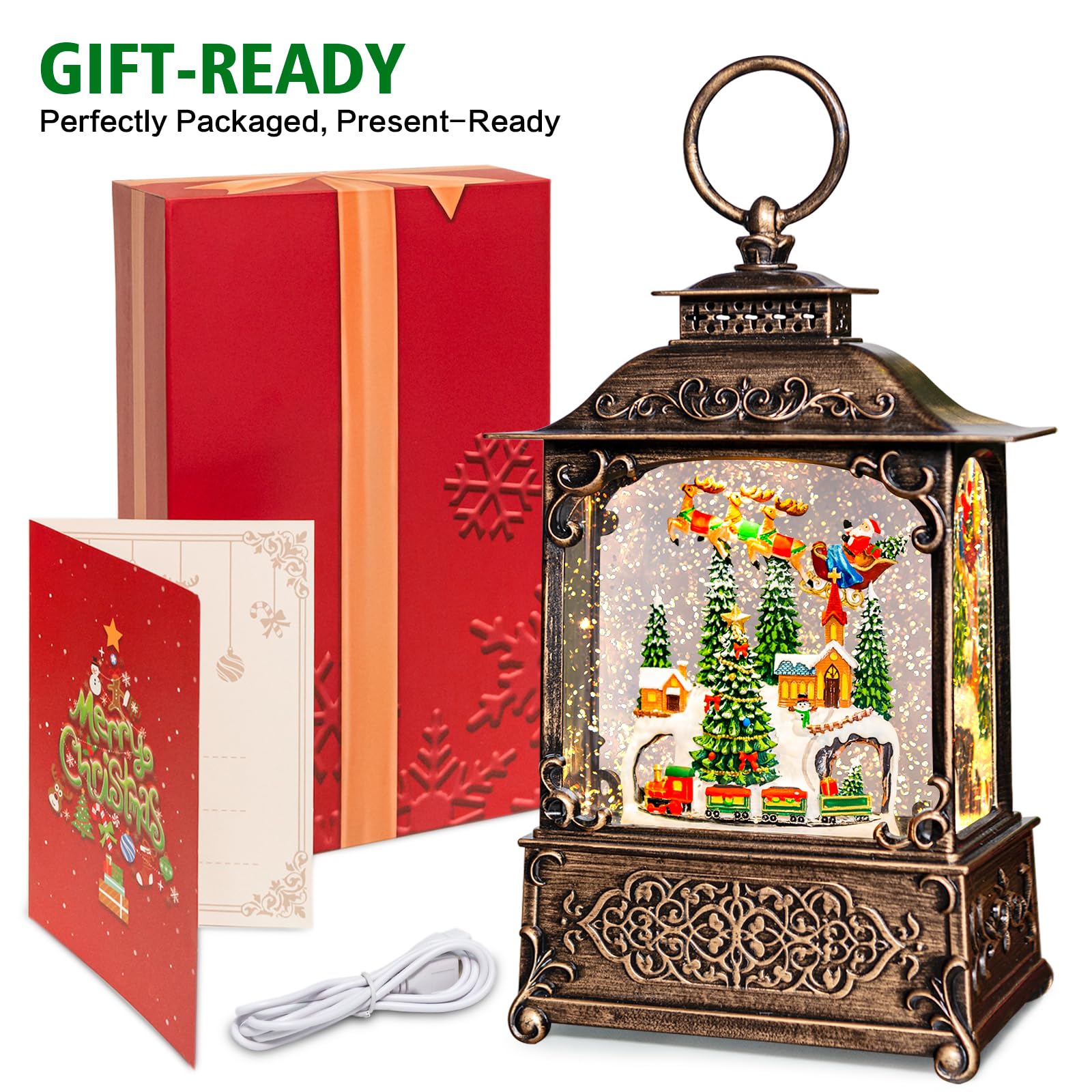 COZY-PAVILION tourbillon de paillettes simulant neige apaisante