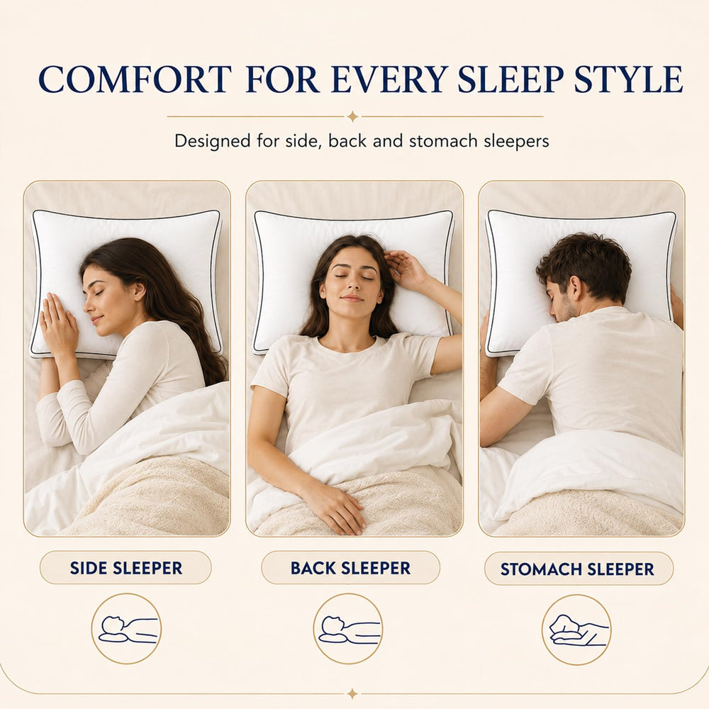 CozyLux oreiller à côté d'une règle montrant taille précise pratique