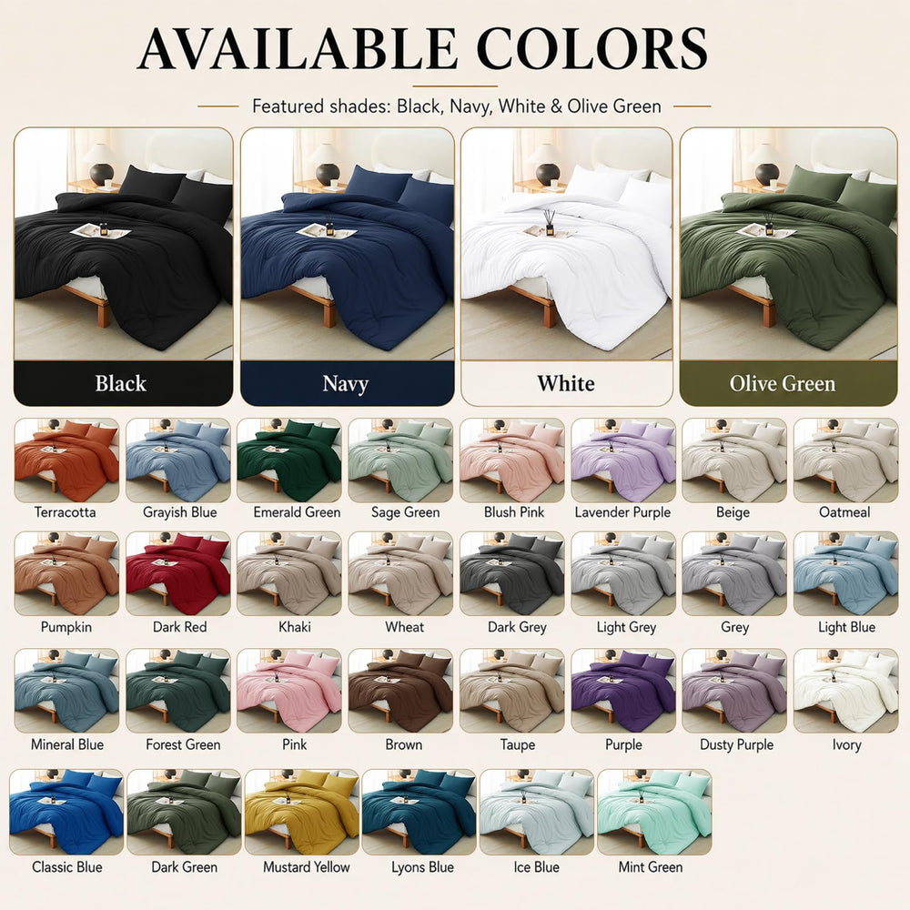 CozyLux vue comparative taille queen montrant retombée sur matelas