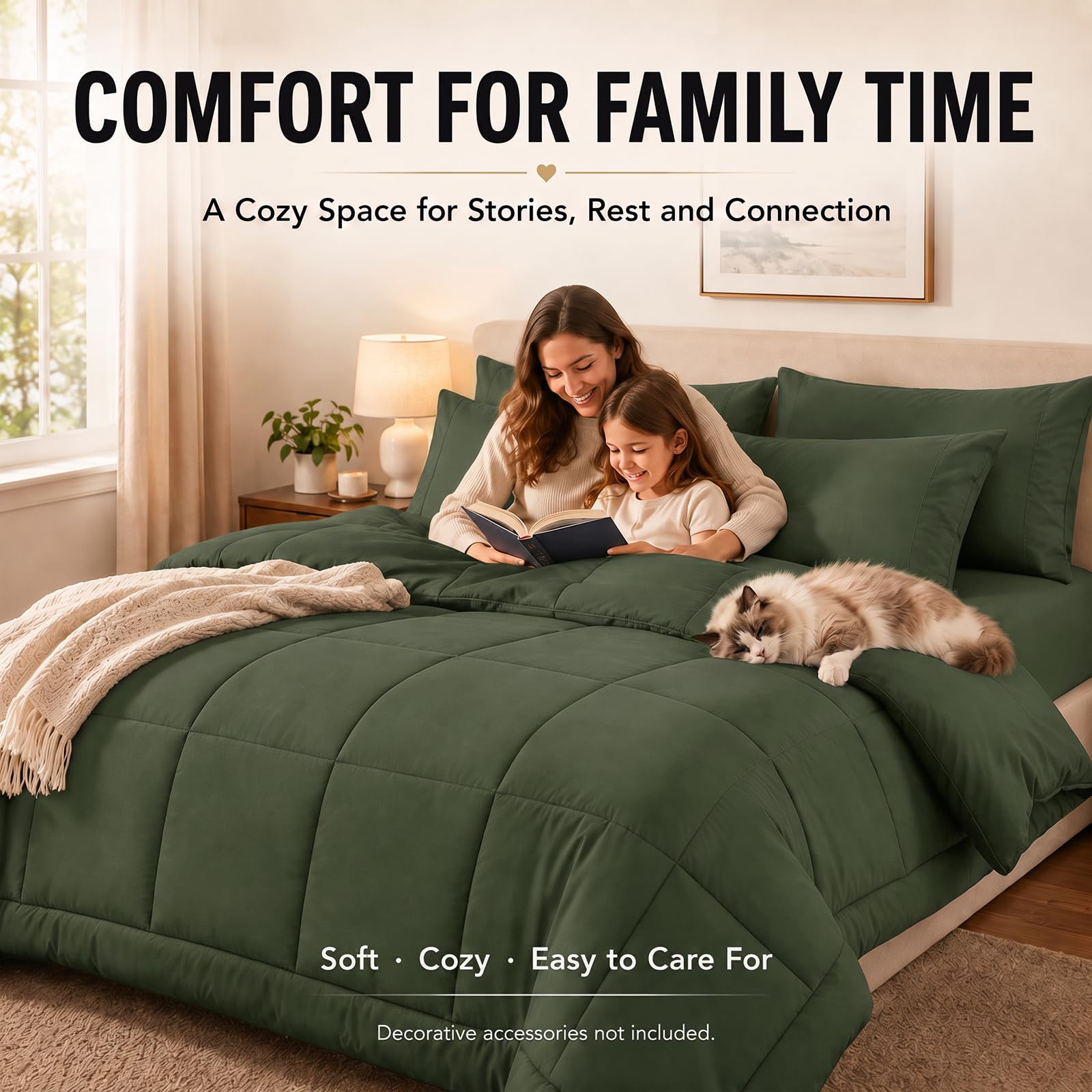CozyLux comparaison visuelle Queen versus autres tailles, choix de taille clair