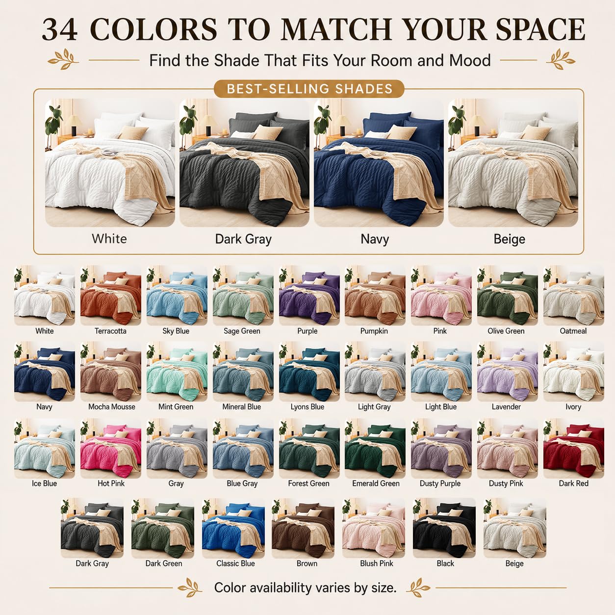 CozyLux comparaison taille montrant ajustement sur différents matelas
