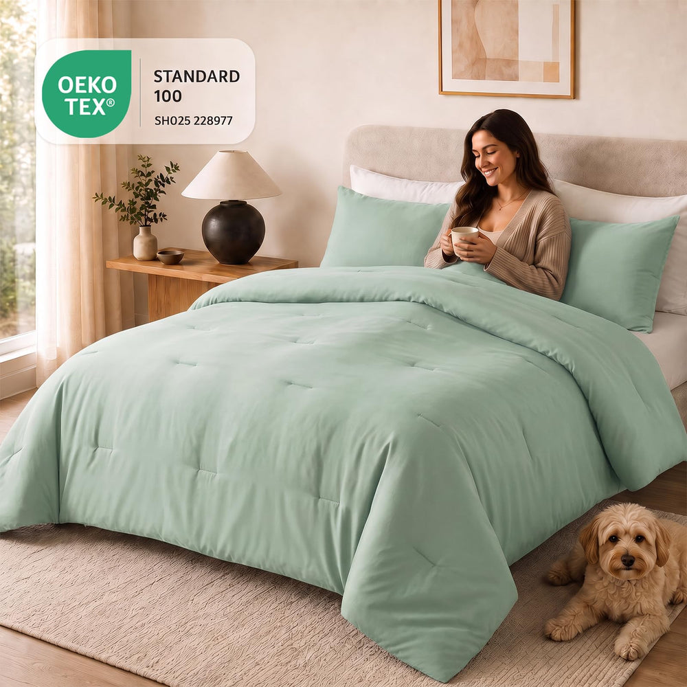 CozyLux couette compressée sous vide prête à reprendre son volume rapidement