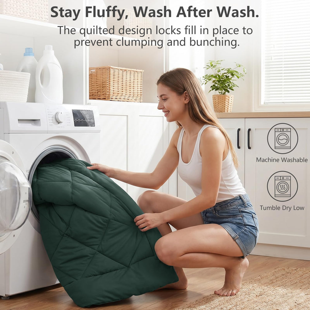 CozyLux couette sortie du sac sous-vide retrouvant son volume