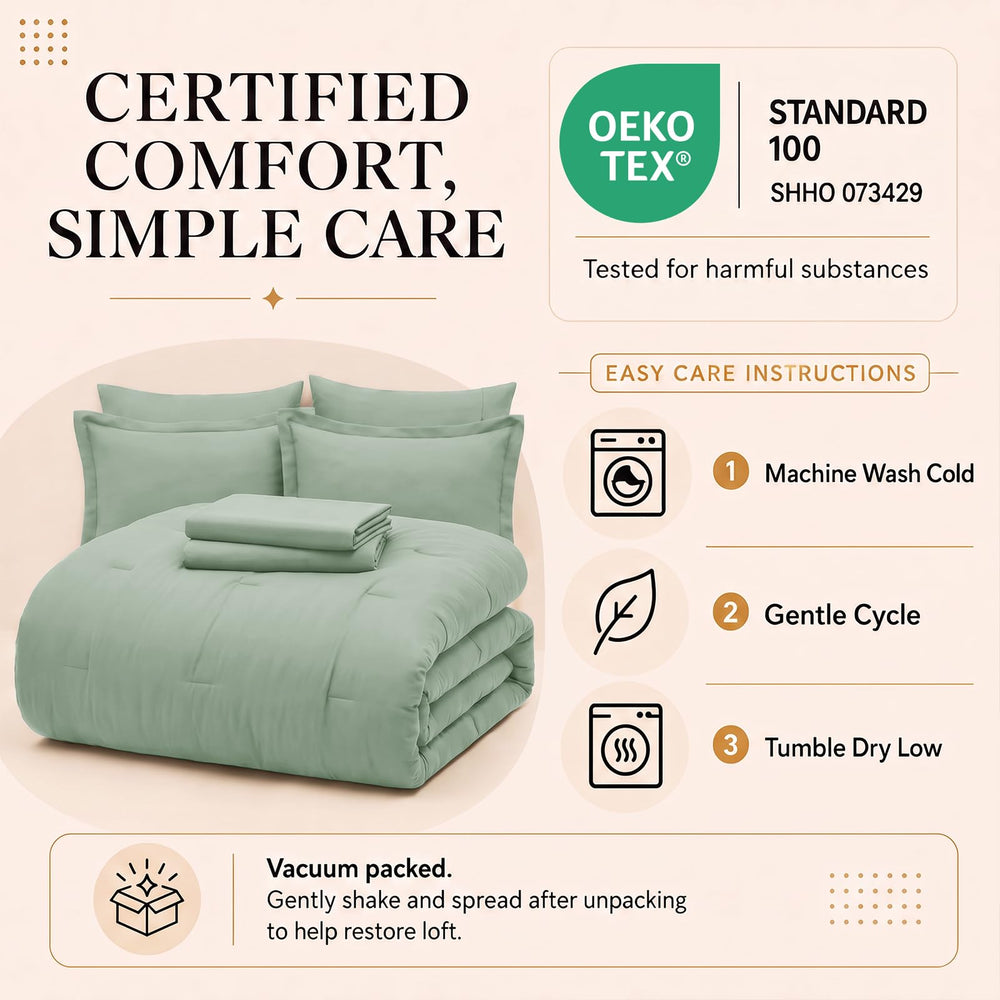 CozyLux couette étalée pour montrer dimensions et retombée