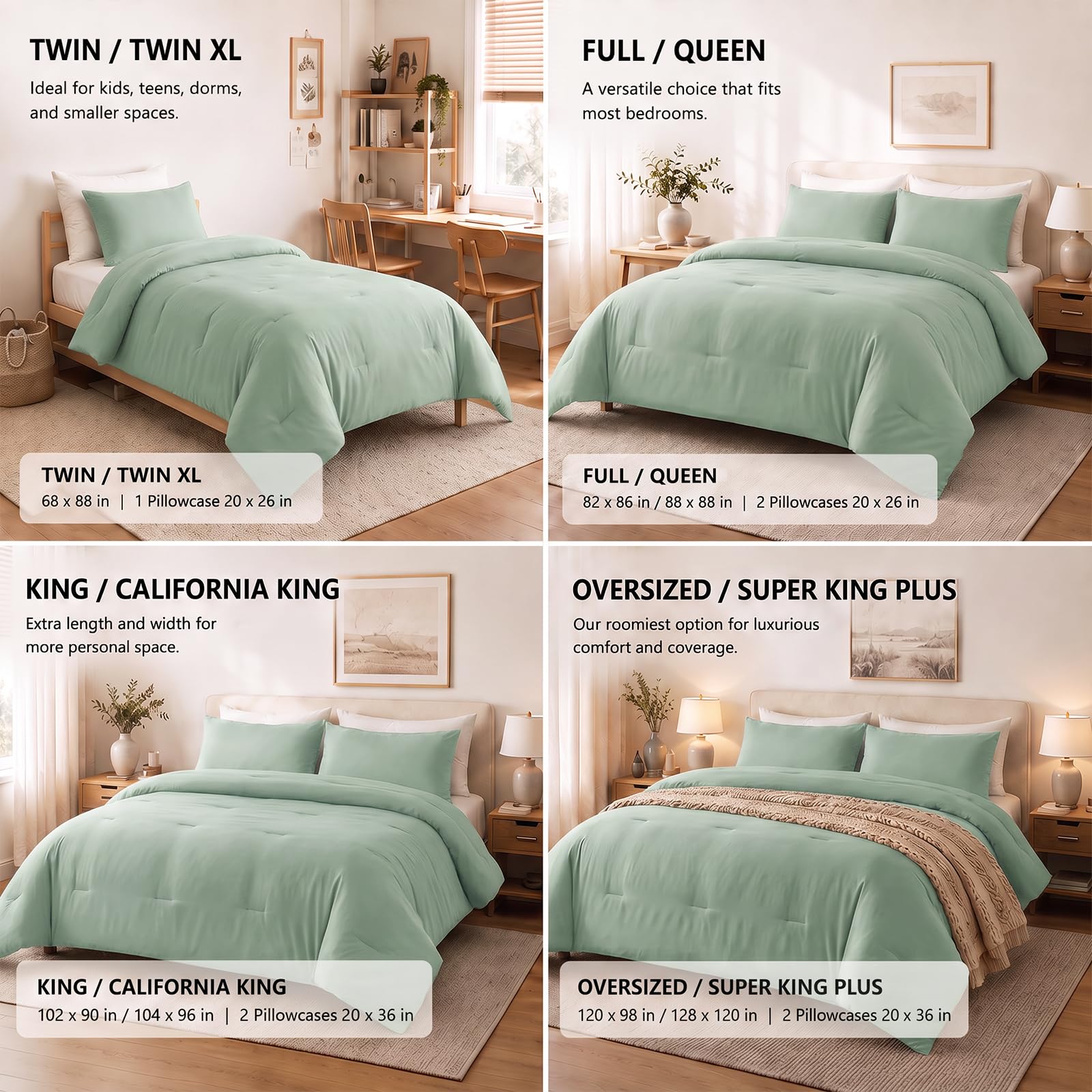 CozyLux couette utilisée avec housse, illustrant facilité d'habillage