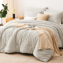 CozyLux couette vue avant beige affichant finition et confort