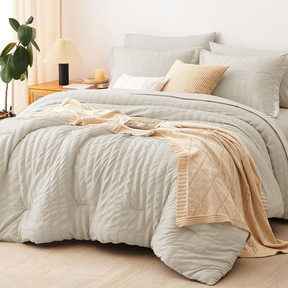 CozyLux couette face avoine montrant douceur et esthétique