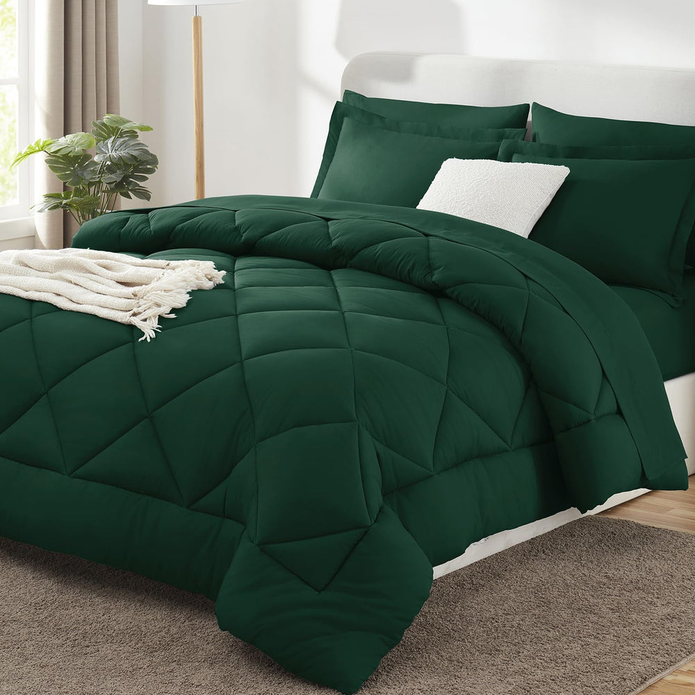 CozyLux couette face entière vert émeraude montrant style et couverture complète